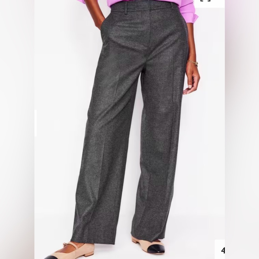 Boden Wool Blend Wide Leg Pants